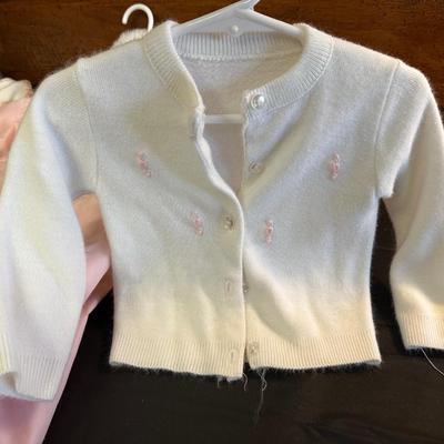 Lot of Vintage Pink & Off White Baby/Toddler Clothing
