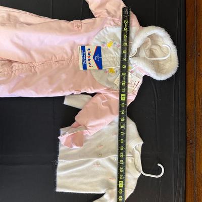 Lot of Vintage Pink & Off White Baby/Toddler Clothing