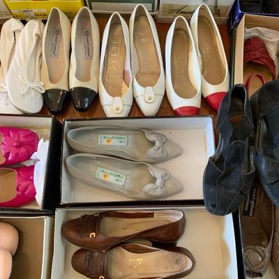 Lot of Ladies 4 1/2 Shoes Reds, Whites and more