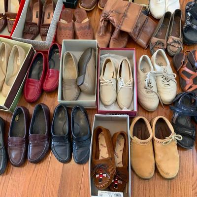 Lot of Ladies 4 1/2 Shoes including Athletic, Sandals and More