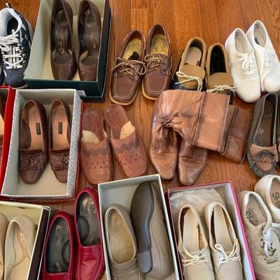 Lot of Ladies 4 1/2 Shoes including Athletic, Sandals and More