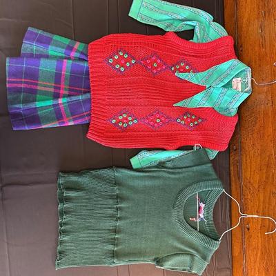 Lot of Festive Vintage Kids Clothing