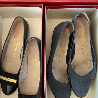 Lot of 5 Ladies 4 1/2B Salvatore Ferragamo Italian Shoes