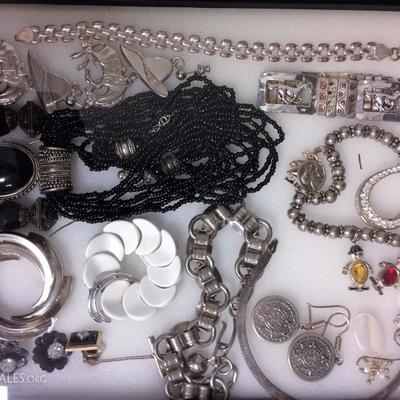 Assorted Costume & Silver Jewelry