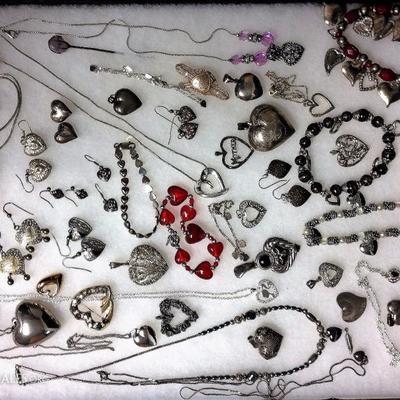 Heart Assorted Costume & Signed Jewelry