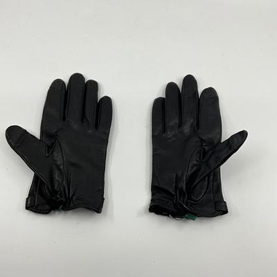 555 RALPH LAUREN Leather Knee High Heel Boots and Gloves