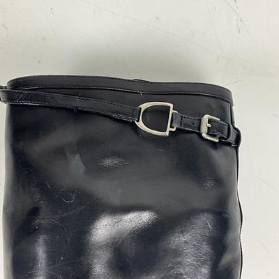 555 RALPH LAUREN Leather Knee High Heel Boots and Gloves