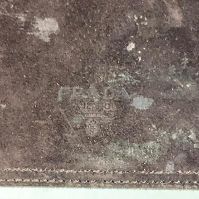 557 PRADA Brown Suede and Leather Shoulder Bag