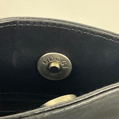 558 Vintage GUCCI Jackie Black Leather Handbag