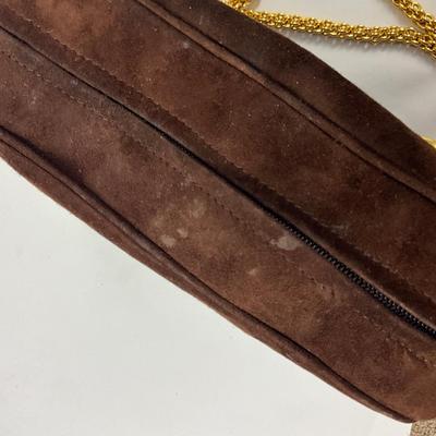 561 MARC JACOBS Black Leather Gold Tone Shoulder Bag