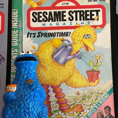Lot of 6 Sesame Street Magazines from 1988 & 1987