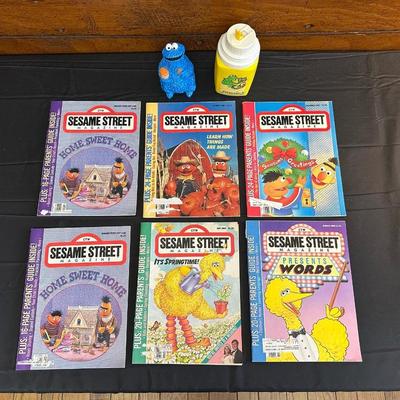 Lot of 6 Sesame Street Magazines from 1988 & 1987