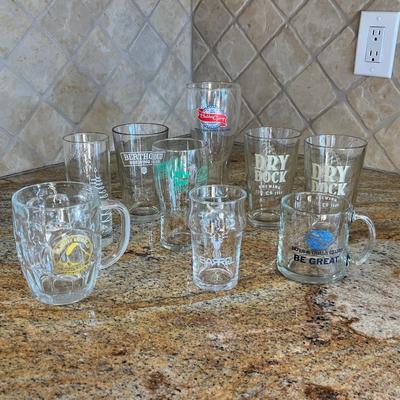 Lot 98 Miscellaneous Brewery glassware, beer glasses