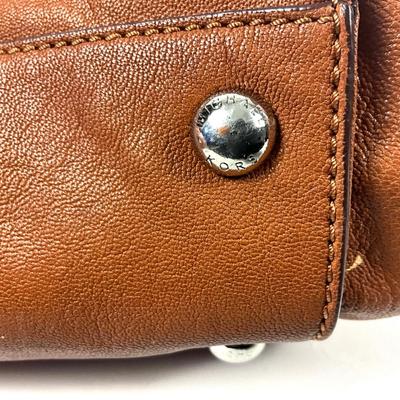563 Like New MICHAEL KORS Hamilton Cognac Leather Tote Bag