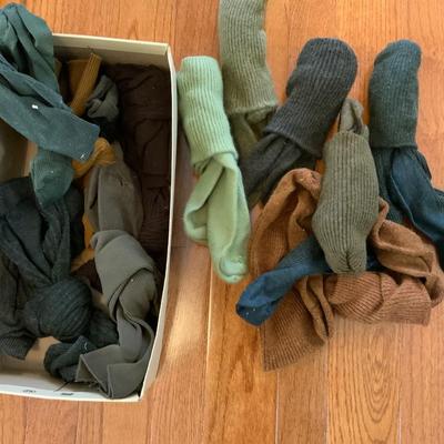 Lot of Vintage Men’s Ties and box of Socks