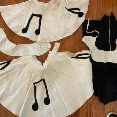 Lot of Childs Vintage Musical Costume