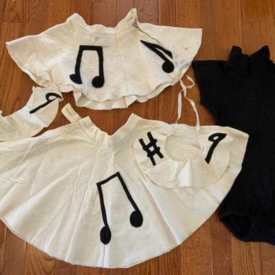Lot of Childs Vintage Musical Costume