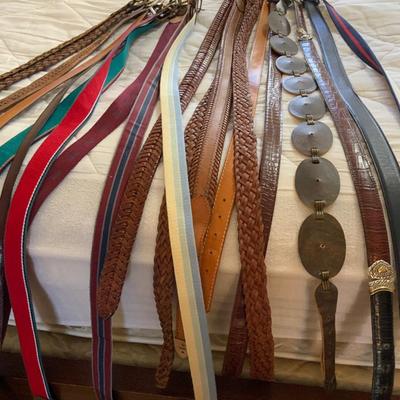 Lot of Belts Sizes Small to Medium