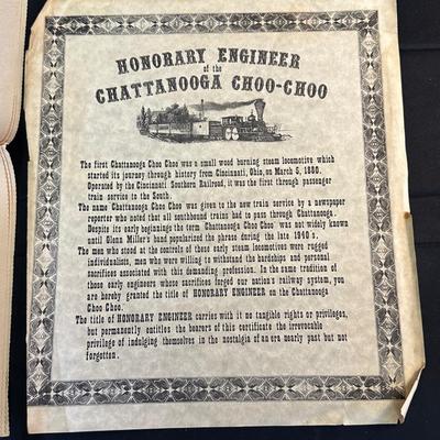 Lot of Train Centered Items including Vol. 1 No.1 of the Chattanooga Choo Choo Special