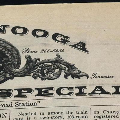 Lot of Train Centered Items including Vol. 1 No.1 of the Chattanooga Choo Choo Special