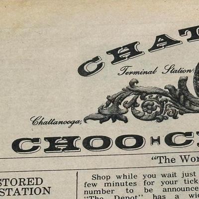 Lot of Train Centered Items including Vol. 1 No.1 of the Chattanooga Choo Choo Special