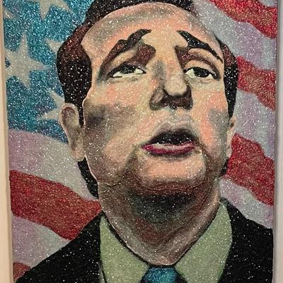 Ken Echezbal Artwork, Glow in the Dark Ted Cruz - See photos !