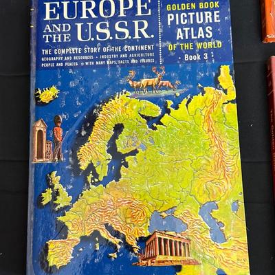 Lot of The Golden Book Picture Atlas Books 1-6