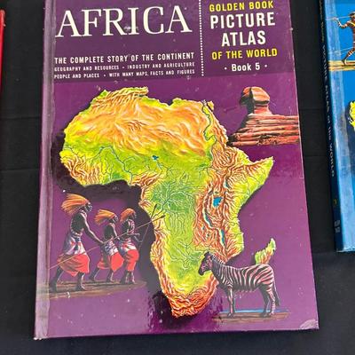Lot of The Golden Book Picture Atlas Books 1-6