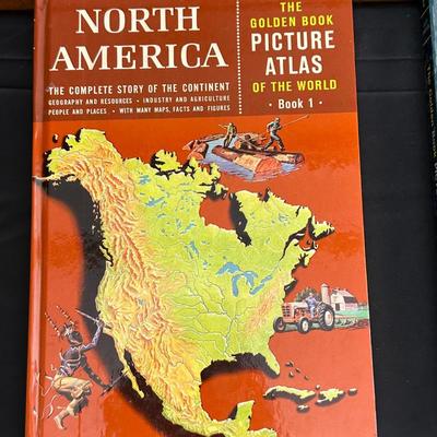 Lot of The Golden Book Picture Atlas Books 1-6