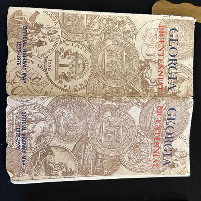 Lot of Vintage Maps & Trip Souvenirs