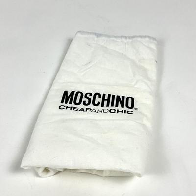 566 MOSCHINO Orange Suede Patent Leather Handbag