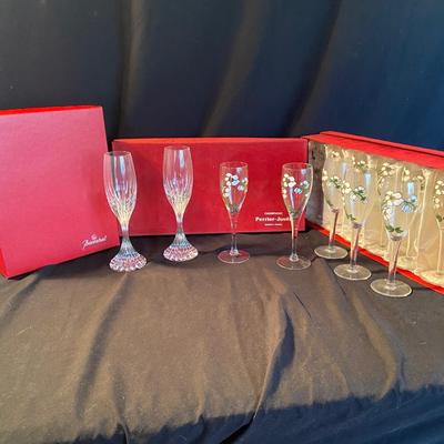 Baccarat and Perrier-Jouet Champagne Flutes (D-BM)