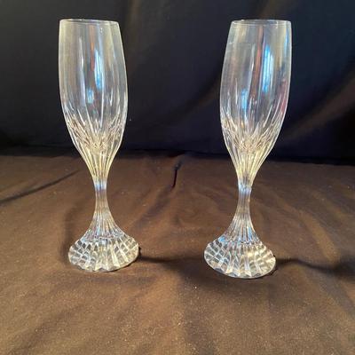 Baccarat and Perrier-Jouet Champagne Flutes (D-BM)