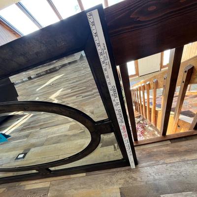 Lot 120 Metal Framed Beveled Mirror