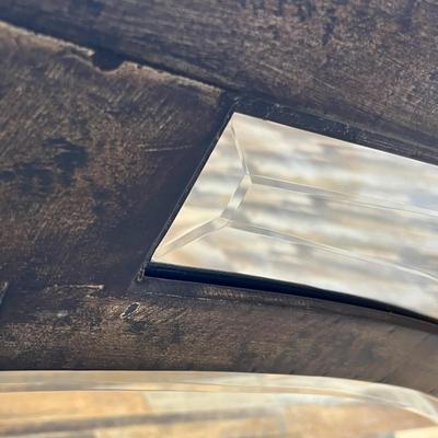 Lot 120 Metal Framed Beveled Mirror