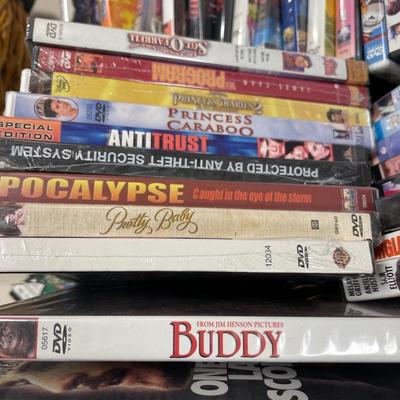 Large basket of movies