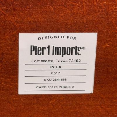 Pier 1 Imports Mocha Sari Tray End Tables (B3-DZ)