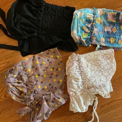 Lot of 4 Ladies Sun bonnets Vintage