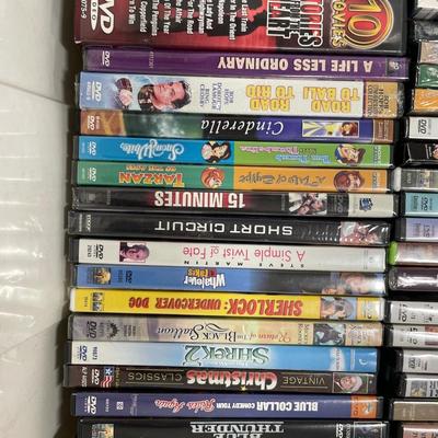 White tote with many movies