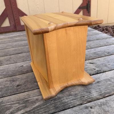 Wooden Pedestal Side Table and Magazine Rack (B3-DZ)
