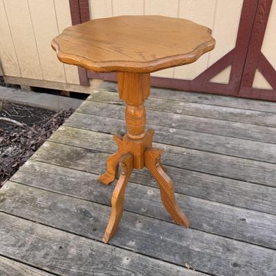 Wooden Pedestal Side Table and Magazine Rack (B3-DZ)