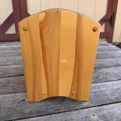 Wooden Pedestal Side Table and Magazine Rack (B3-DZ)