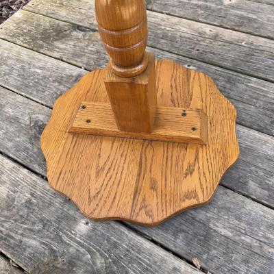 Wooden Pedestal Side Table and Magazine Rack (B3-DZ)