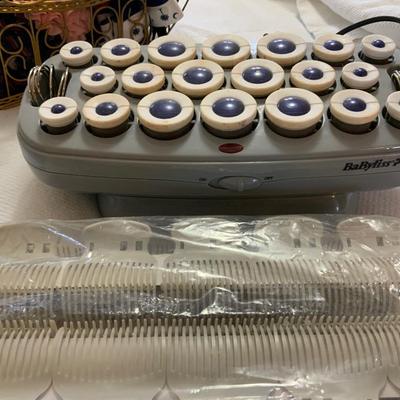 Lot of Hot Rollers and Hair Accessories