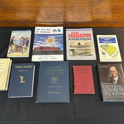 Lot of Vintage and Modern Books on South Carolina History, included WWII & The Civil War