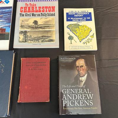 Lot of Vintage and Modern Books on South Carolina History, included WWII & The Civil War