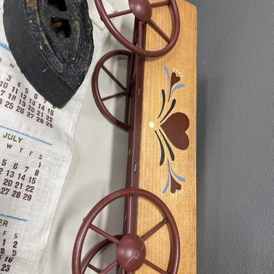 1978 calendar, India wall decor and iron