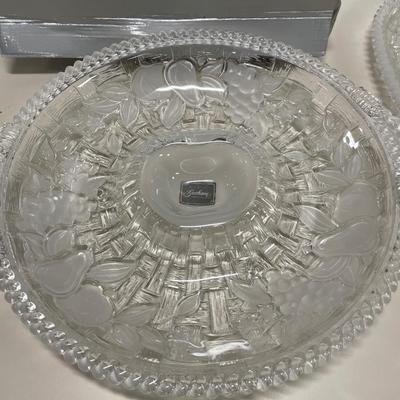 Gorham Crystal serving items