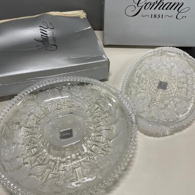 Gorham Crystal serving items