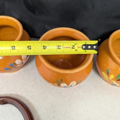 Stoneware Pots & Holder (HW)